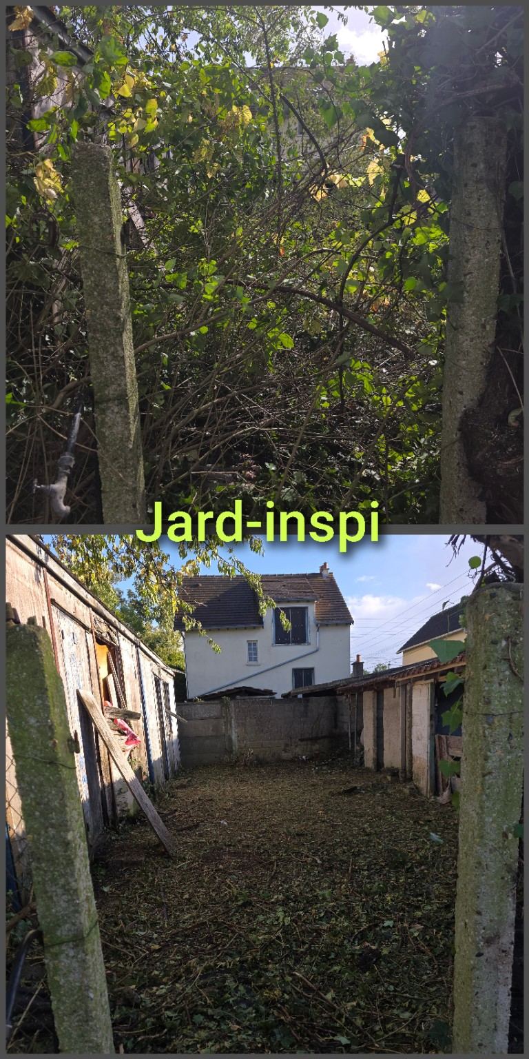 Photo de chantier Jard-inspi dans les Yvelines : élagage, taille, entretien, remise en état